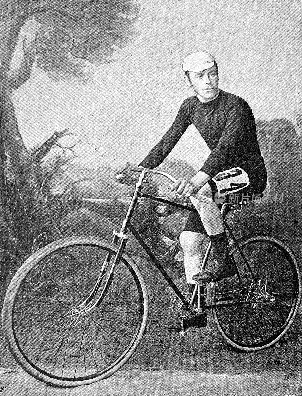自行车手Max Reiheiser在他的自行车上